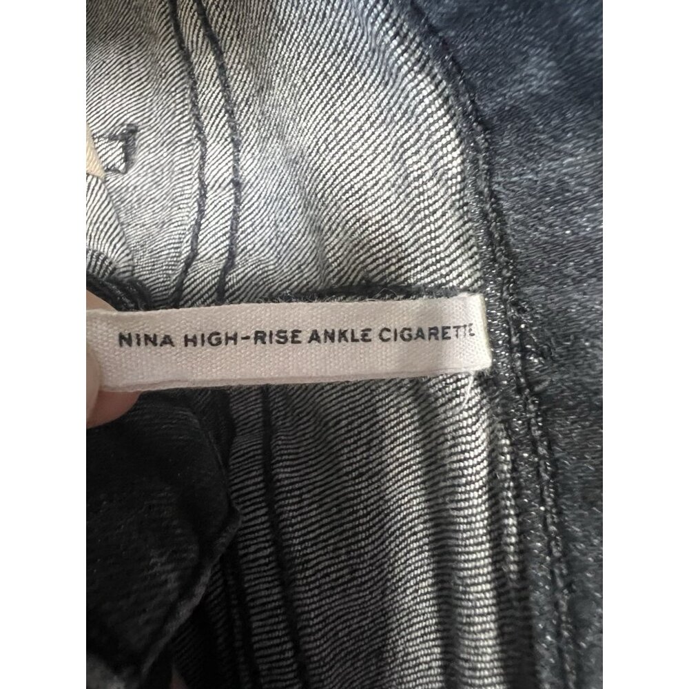 Rag & Bone Women Nina High Rise Ankle Cigarette Jeans size 27 Stretch Zipper - Picture 4 of 13